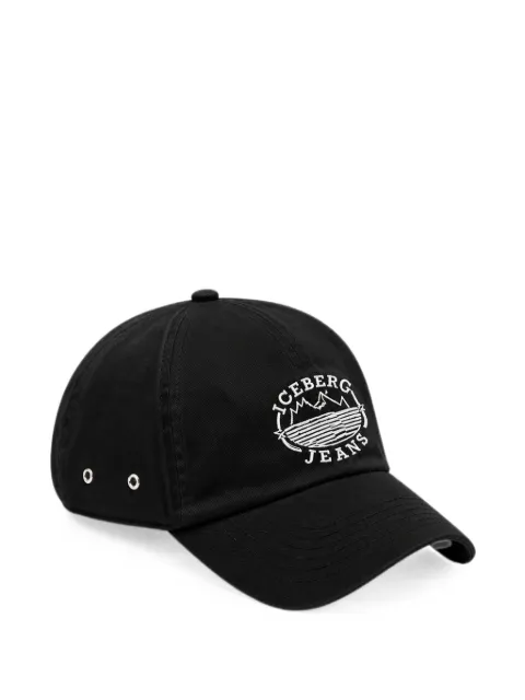 Iceberg logo-embroidered baseball cap