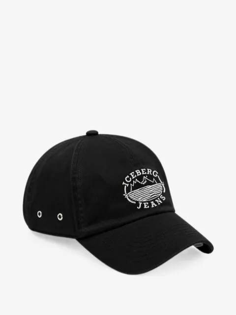 Iceberg logo-embroidered baseball cap