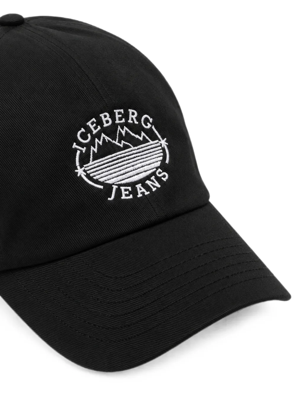 Iceberg Honkbalpet met geborduurd logo Zwart