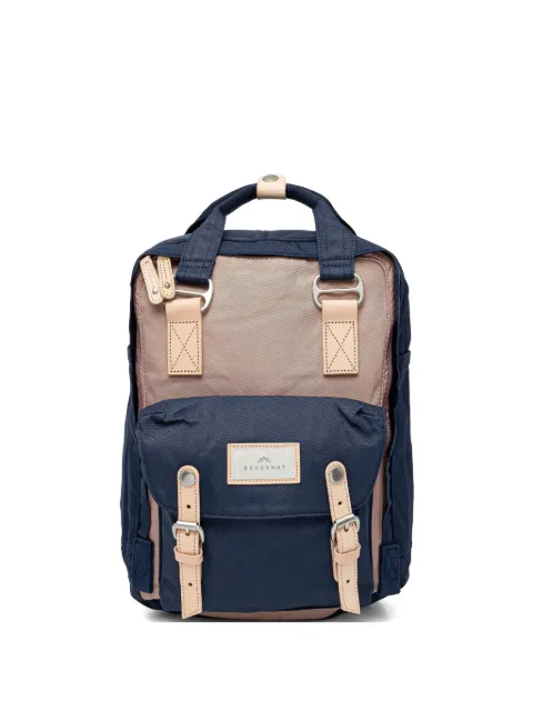 Doughnut Macaroon leather-trim buckled backpack
