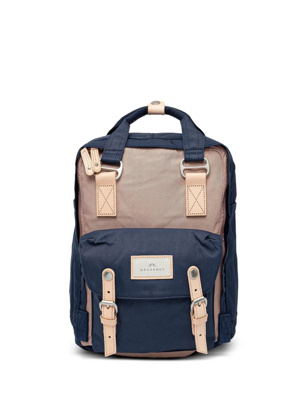 Doughnut Macaroon leather-trim buckled backpack - Blu