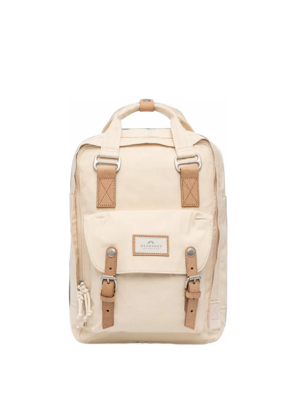 Doughnut Macaroon buckle-detail canvas backpack - Toni neutri