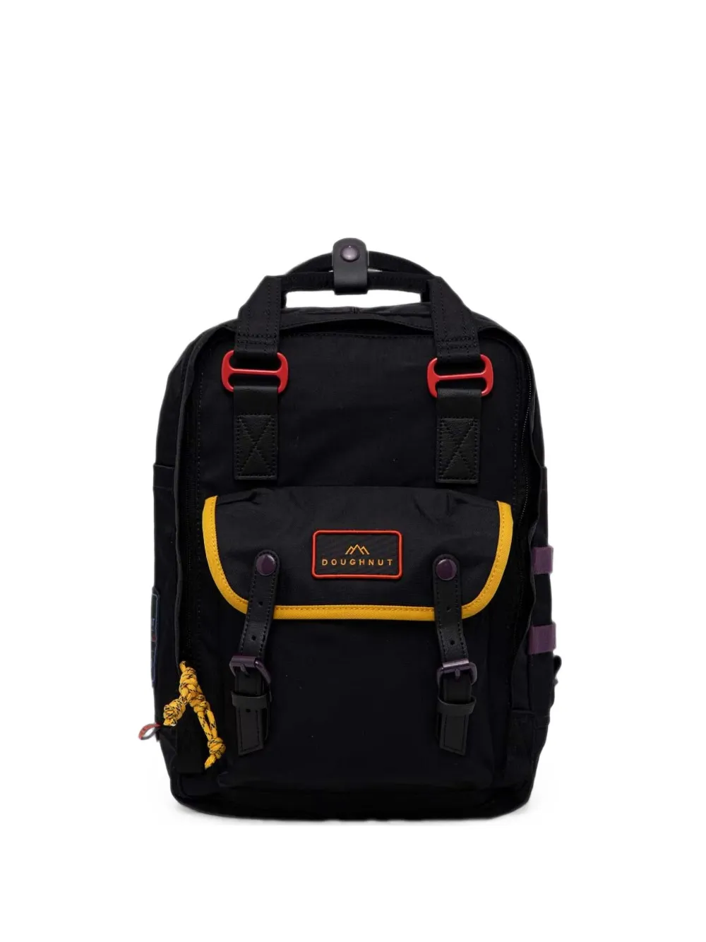 Doughnut Macaroon Happy Camper buckle-fastening backpack - Nero