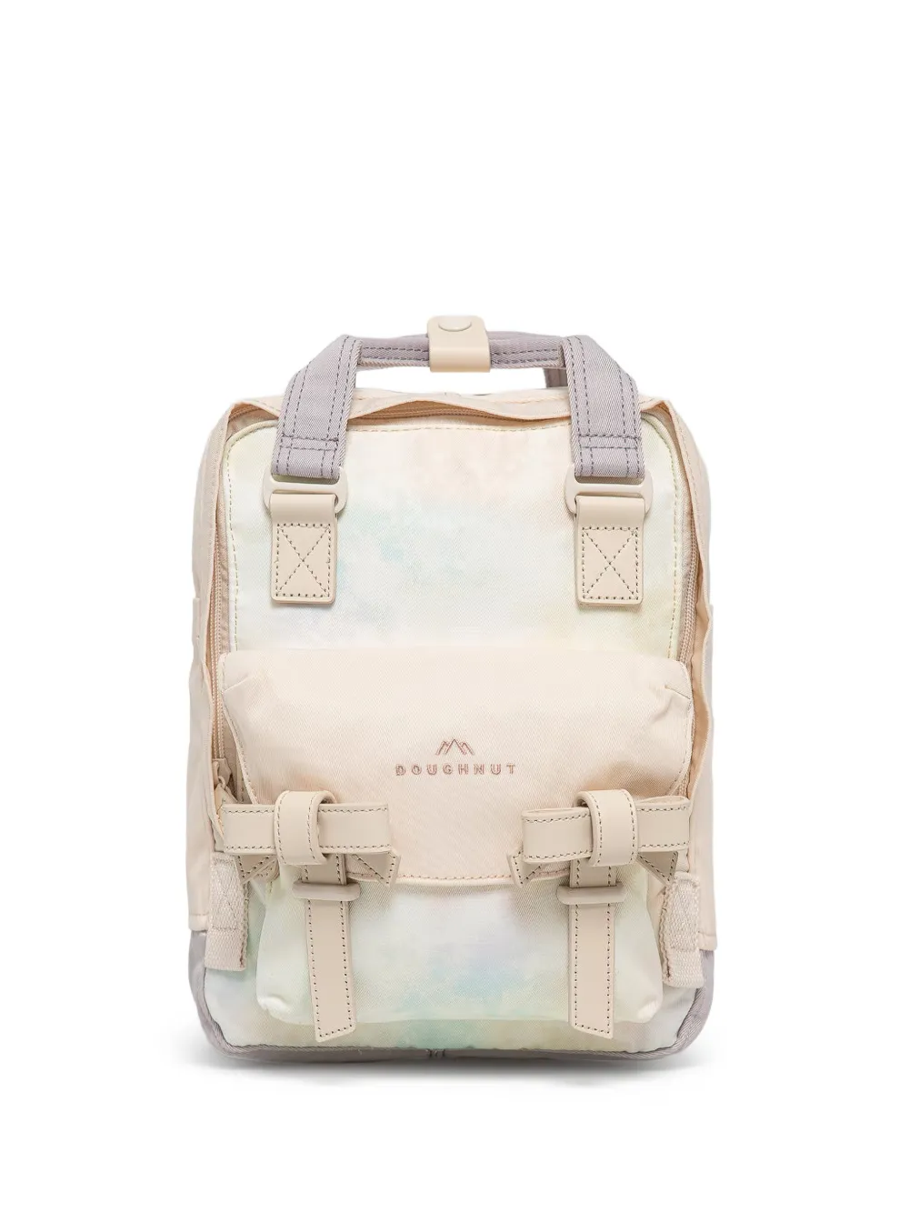 Doughnut tie-dye buckled backpack
