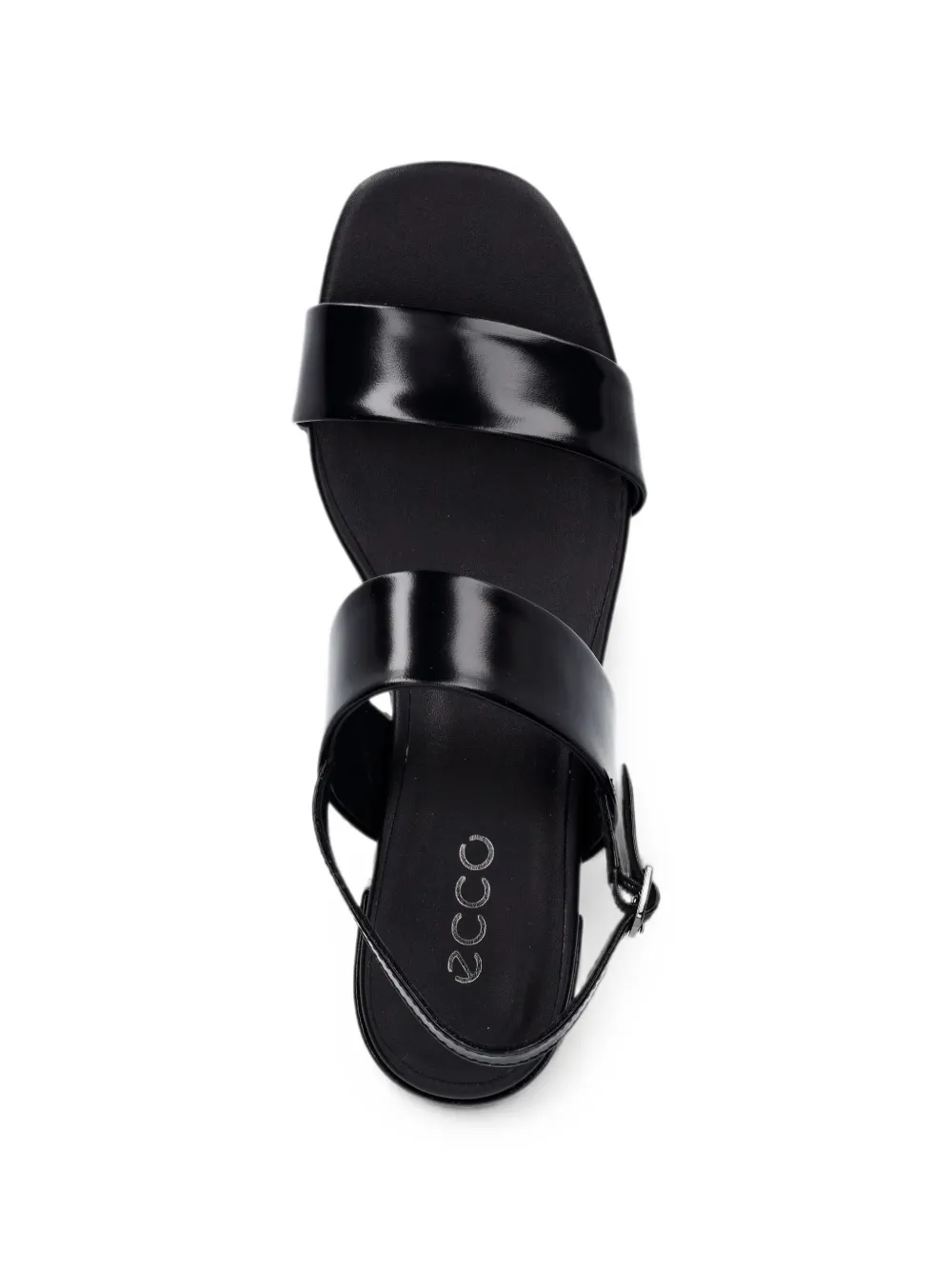 ECCO Liva buckle-fastening leather sandals Zwart