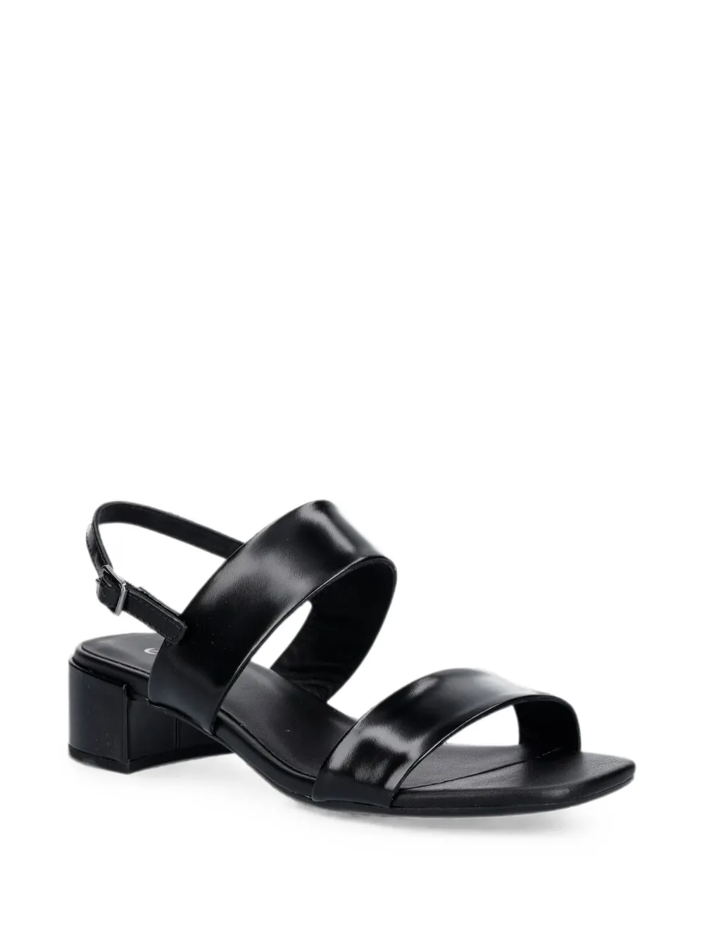 ECCO Liva buckle-fastening leather sandals Zwart