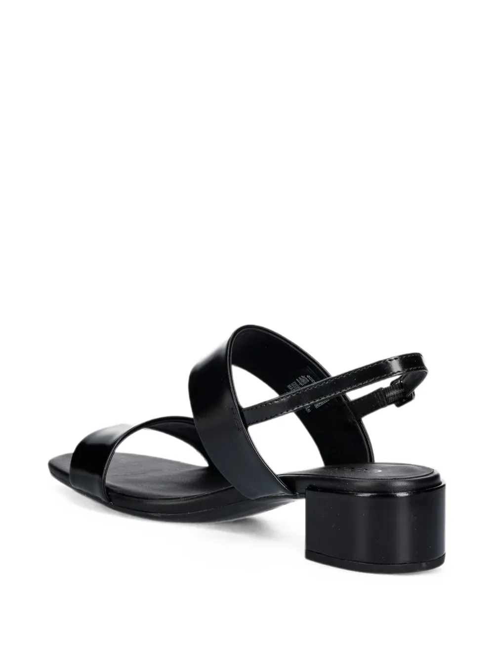 ECCO Liva buckle-fastening leather sandals Zwart
