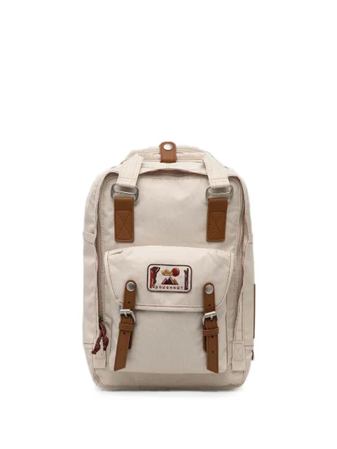 Doughnut logo-patch buckle-fastening backpack