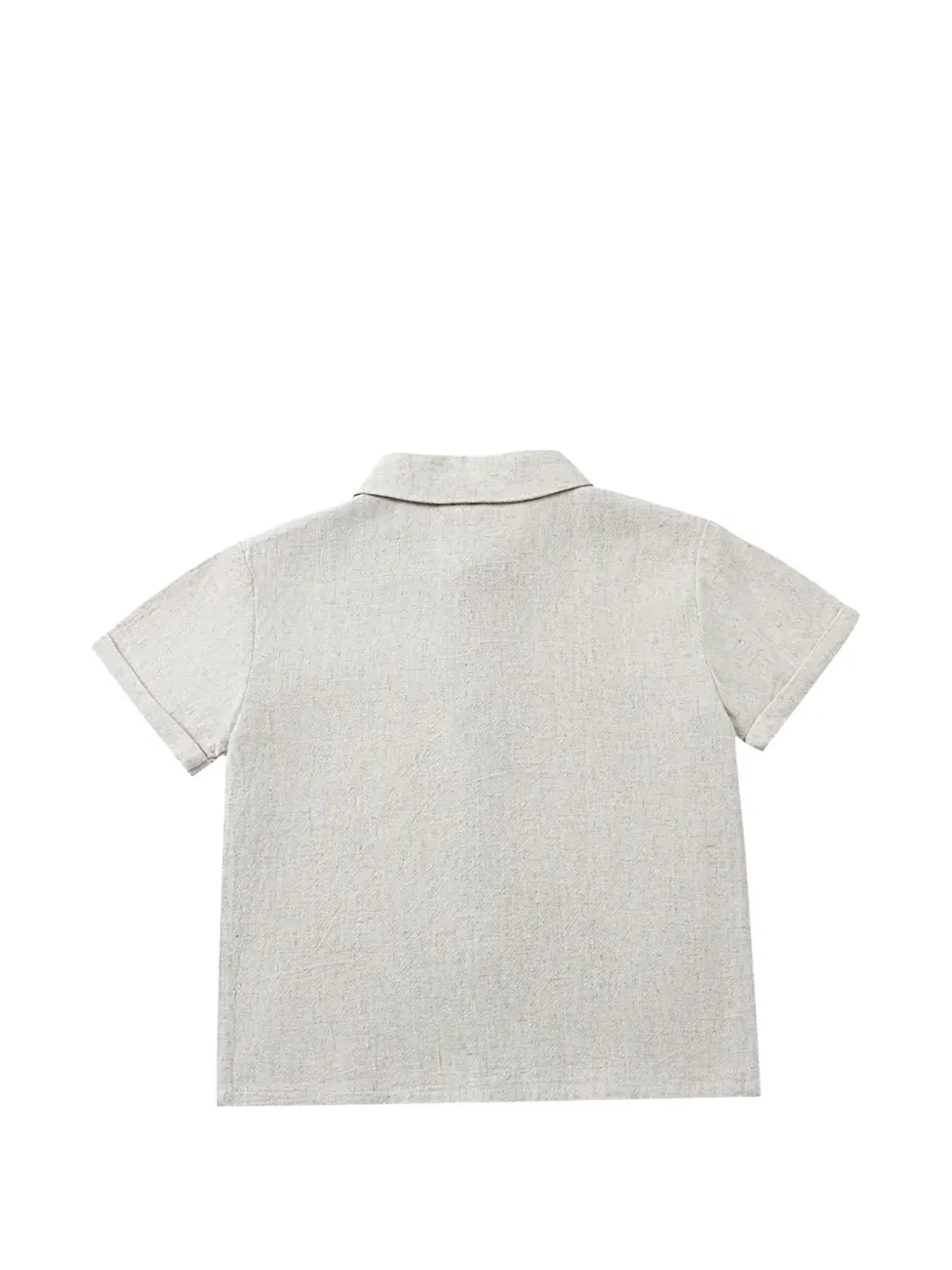 Donsje Brammie short-sleeved button-down shirt Grijs