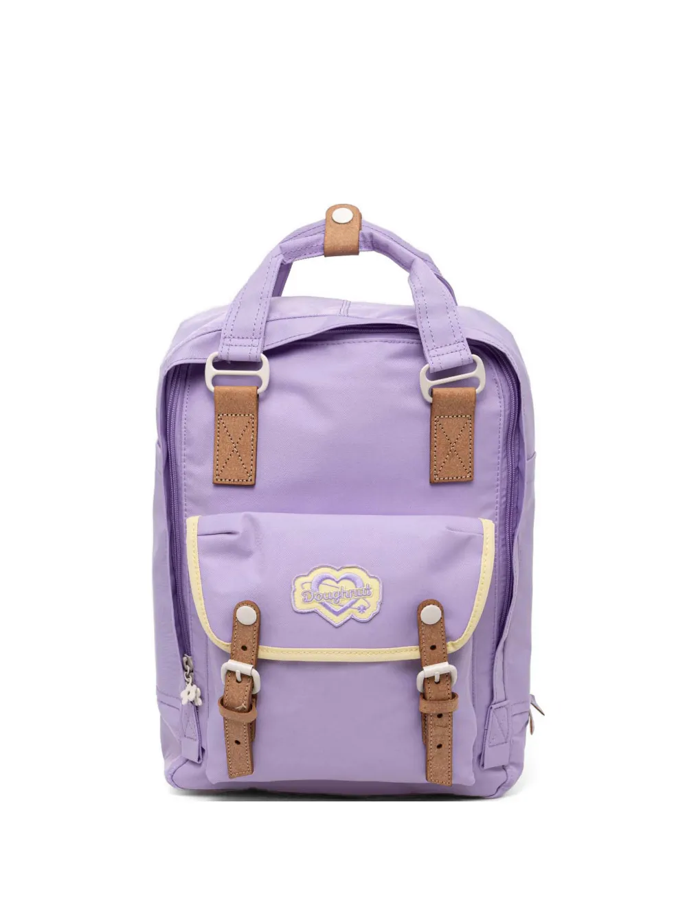 Doughnut Macaroon Kaleido logo-patch buckle-fastening backpack - Viola
