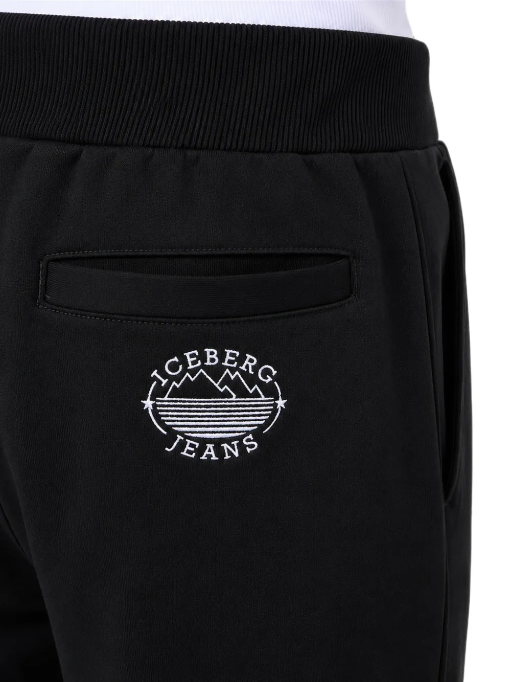 Iceberg Trainingsbroek met geborduurd logo Zwart