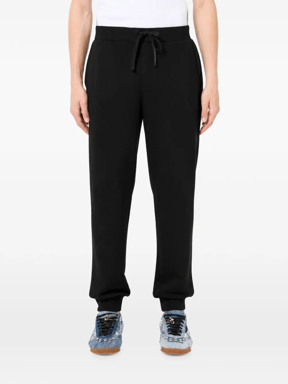 Iceberg logo-embroidered drawstring track pants - Nero