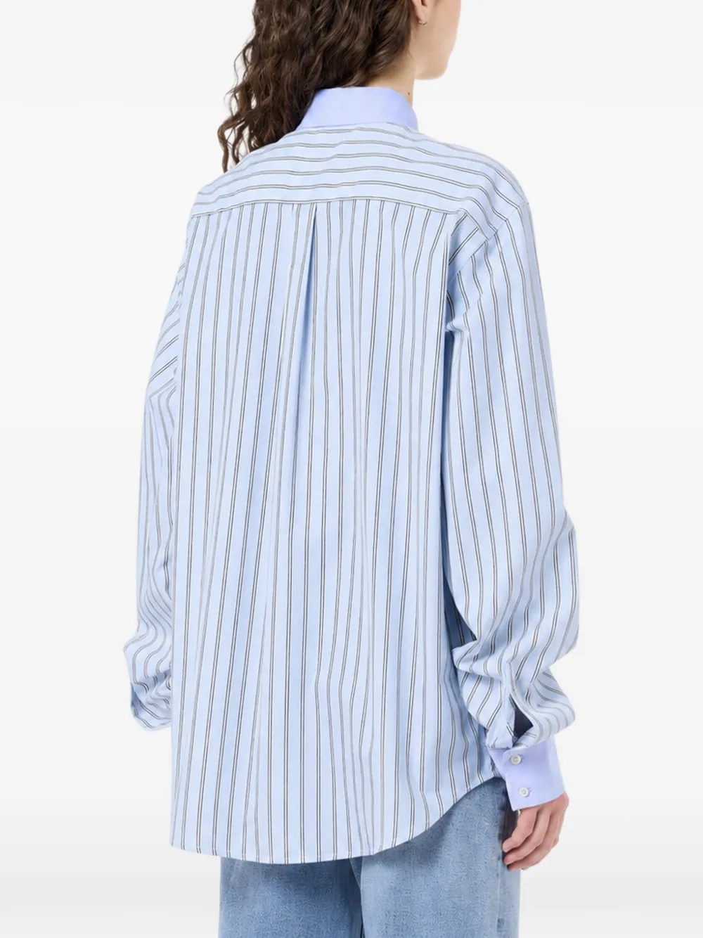 Iceberg Gestreept overhemd Blauw