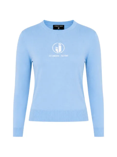 Iceberg suéter con logo estampado