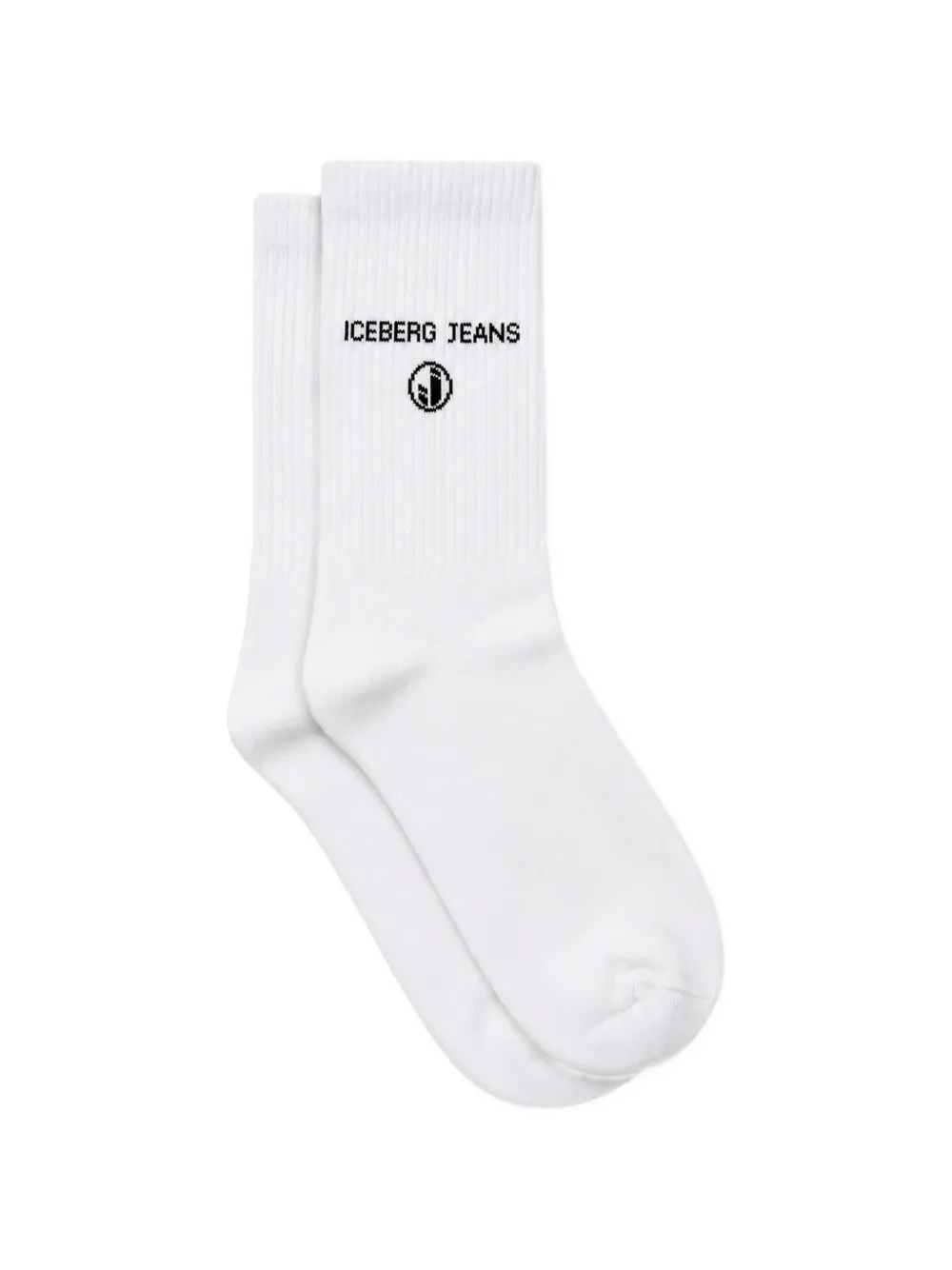 Iceberg logo-intarsia ribbed socks
