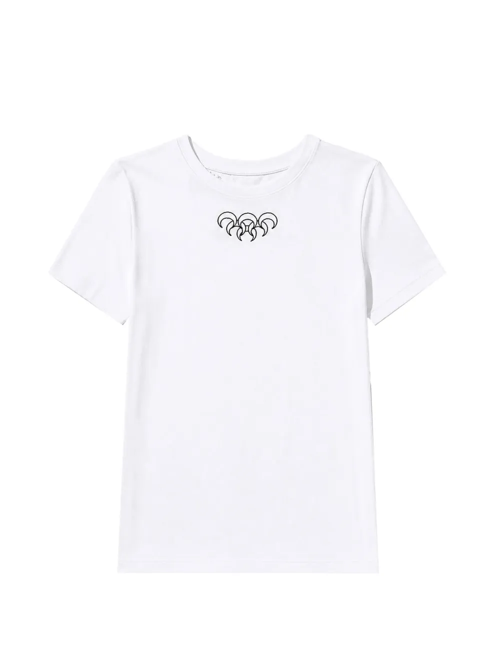 Marine Serre graphic-print Moon T-shirt - Bianco