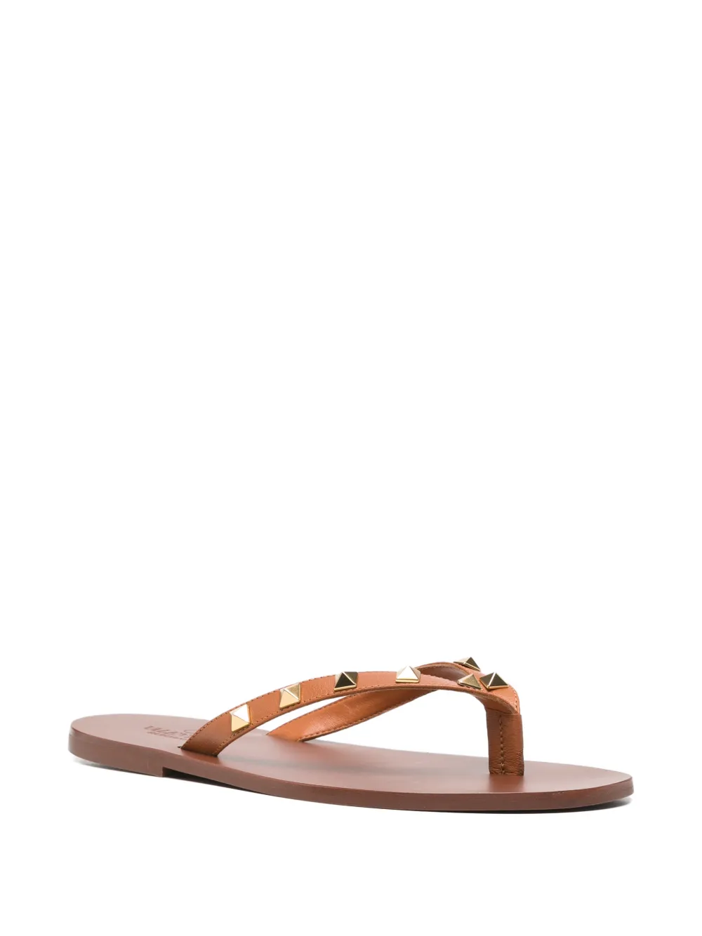 Valentino Garavani Rockstud leather sandals Bruin