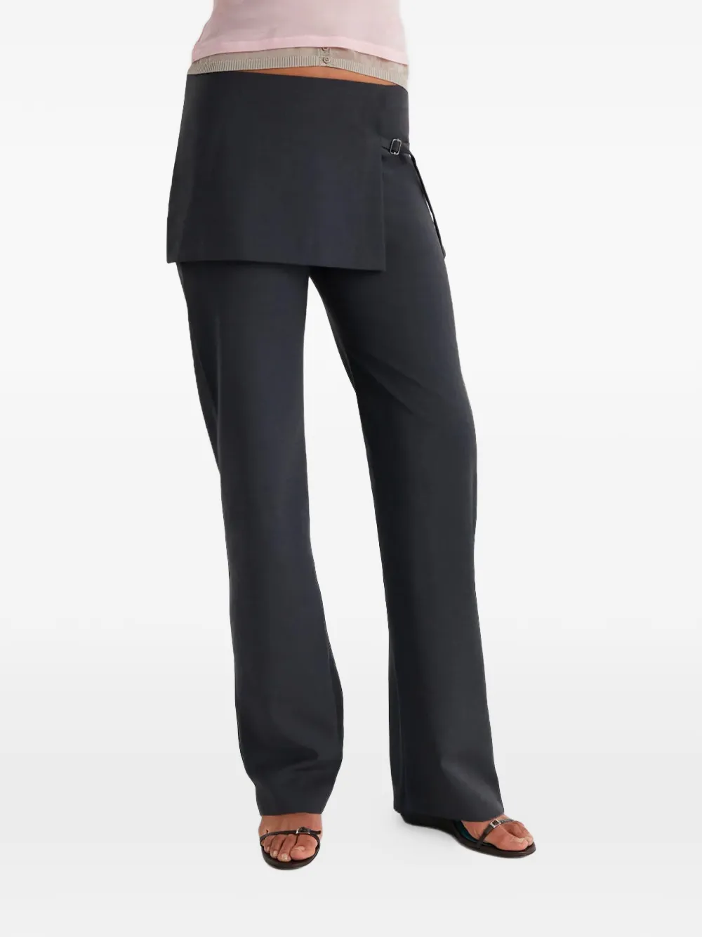 Paloma Wool Archive layered-skirt trousers - Grigio