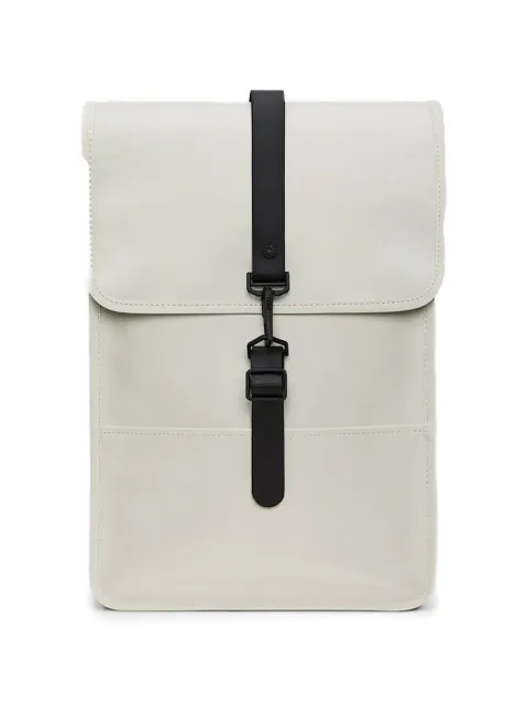 Rains buckle-fastening flap backpack