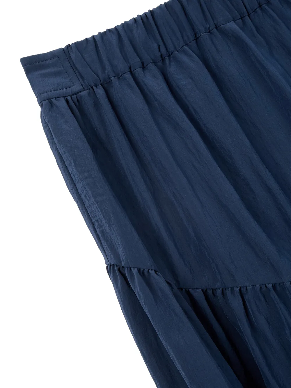 TOMBOY Asymmetrische gelaagde A-lijn maxi-rok Blauw