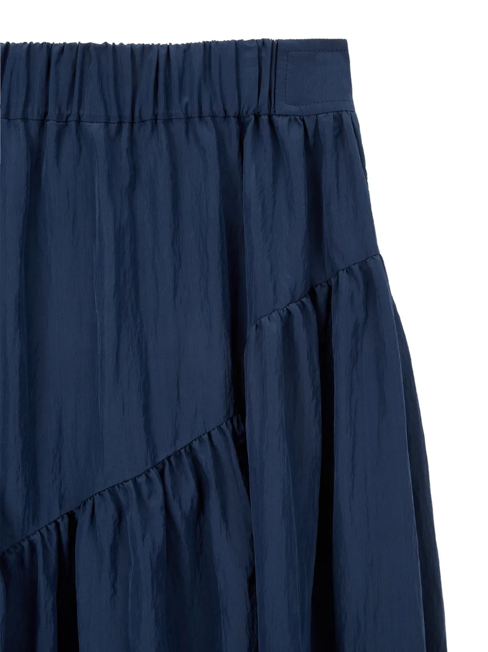 TOMBOY Asymmetrische gelaagde A-lijn maxi-rok Blauw