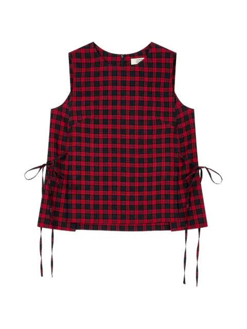 TOMBOY blusa sin mangas a cuadros