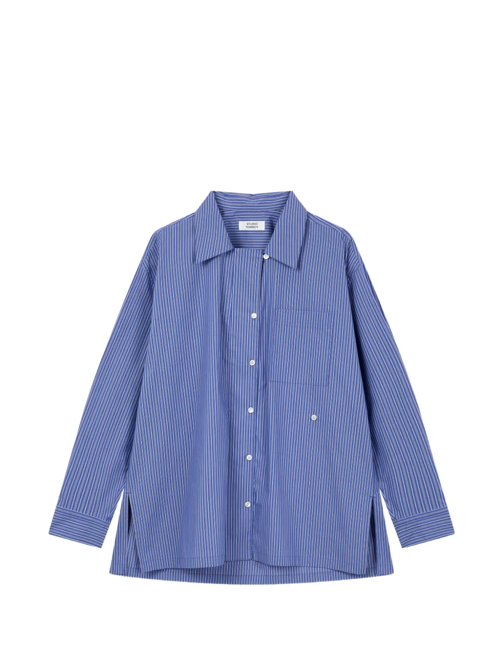 TOMBOY striped oversized shirt - Blau