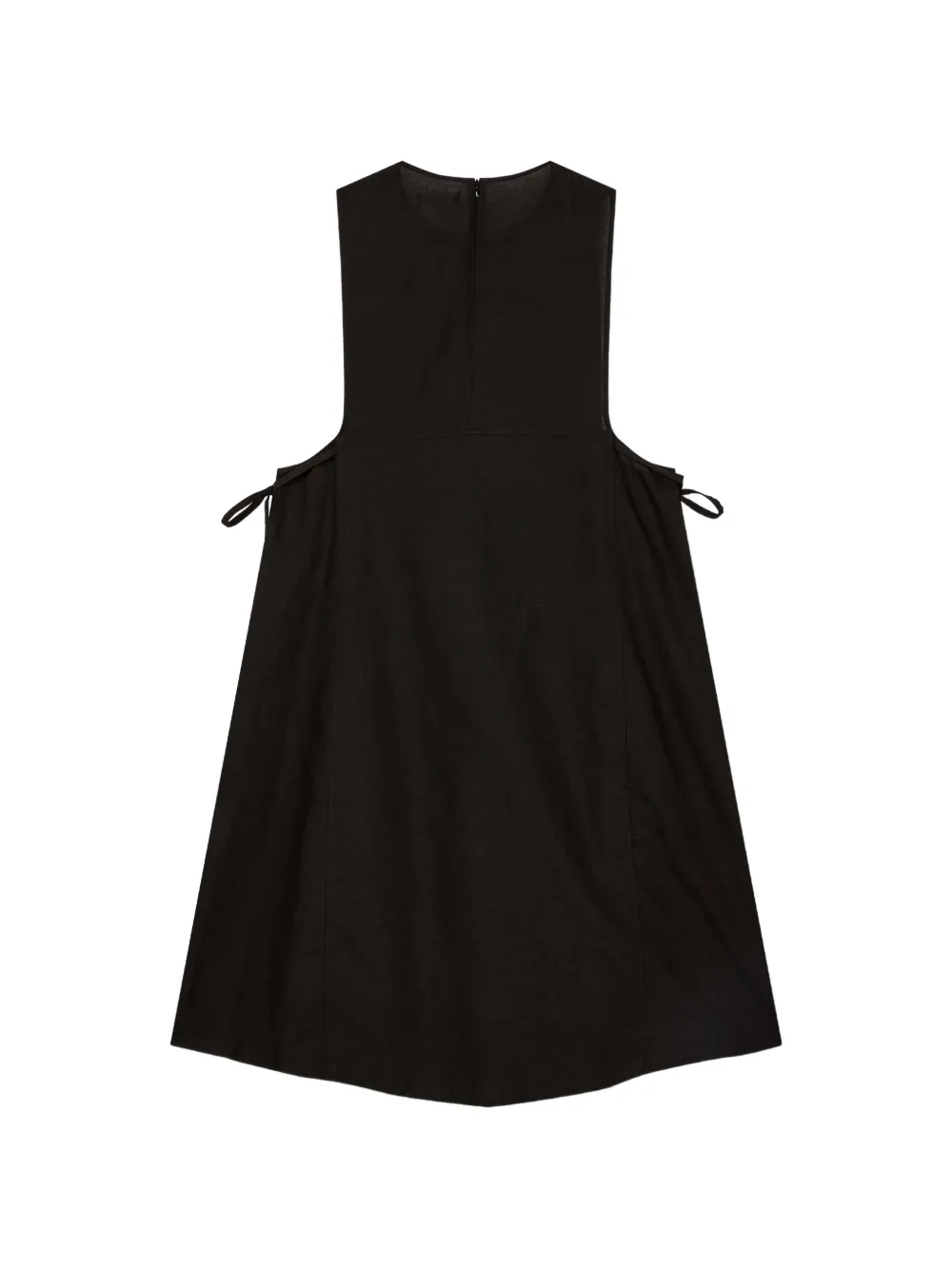 TOMBOY Geplooide mini-jurk met striksluiting Zwart