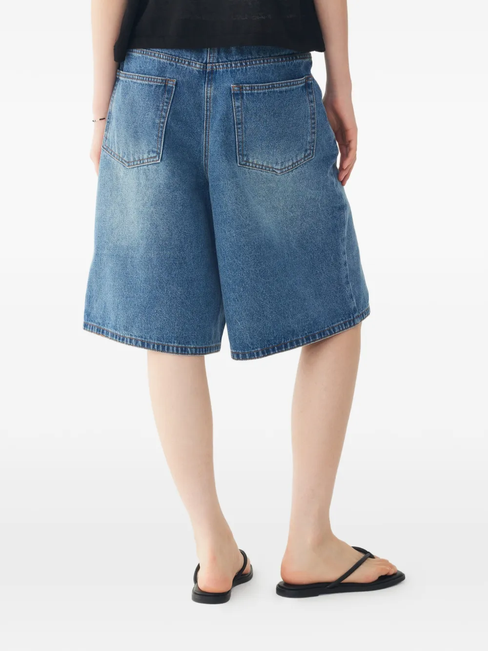 TOMBOY High waist denim shorts Blauw