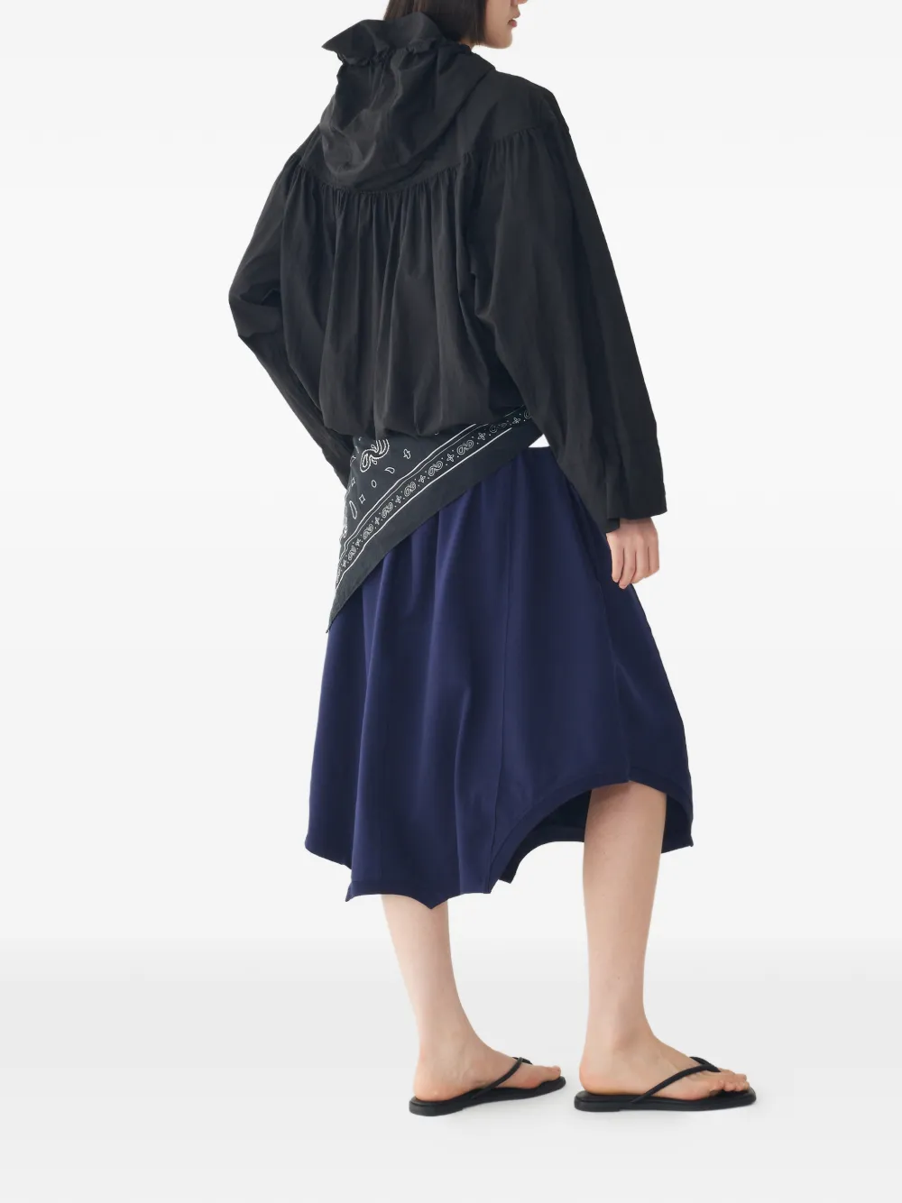TOMBOY Gelaagd cropped windjack Zwart