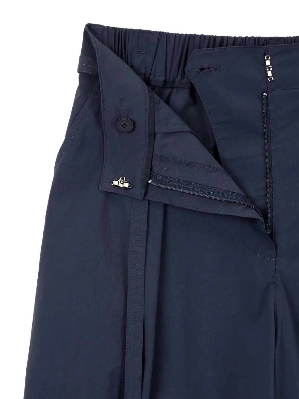 TOMBOY Geplooide shorts met ceintuur Blauw