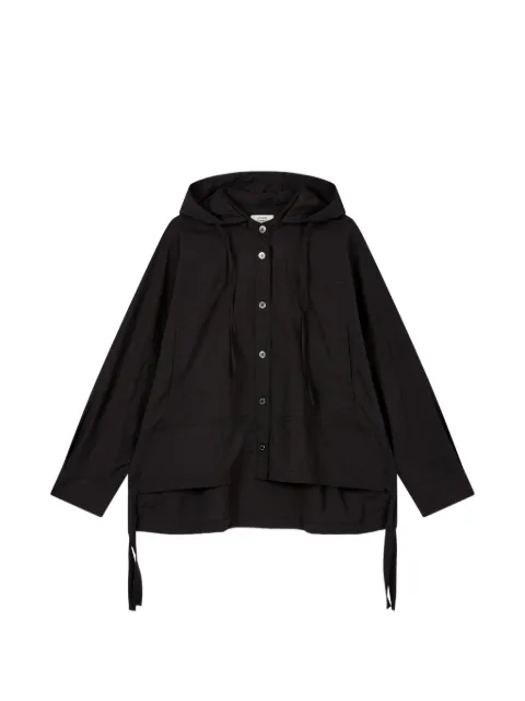 TOMBOY detachable-hood button-up shirt