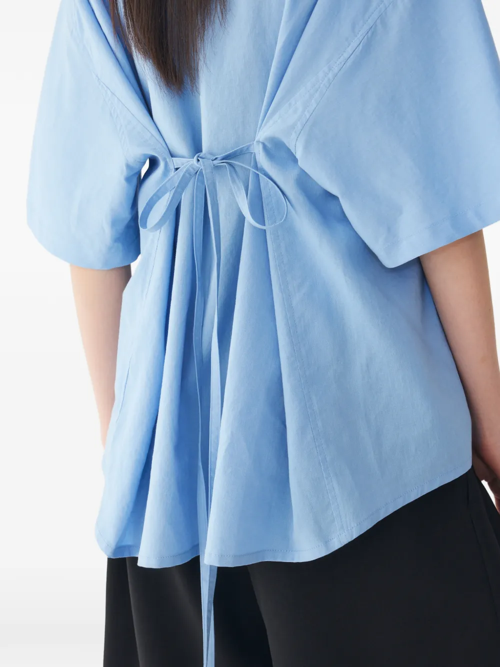 TOMBOY Overhemd met korte mouwen Blauw