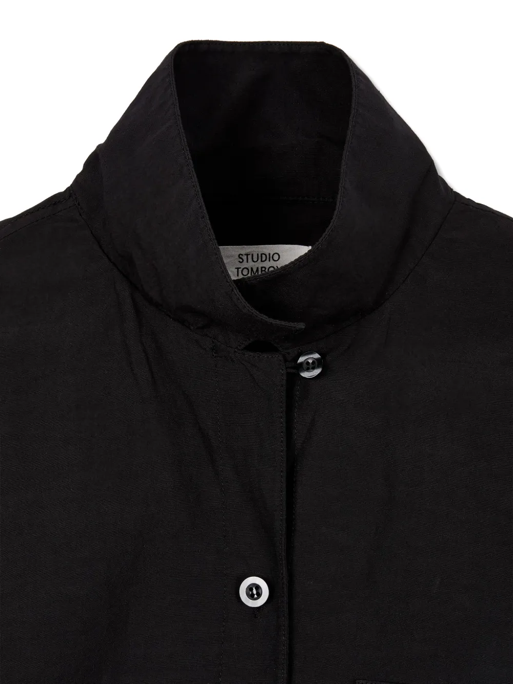 TOMBOY Blouse met open kraag Zwart