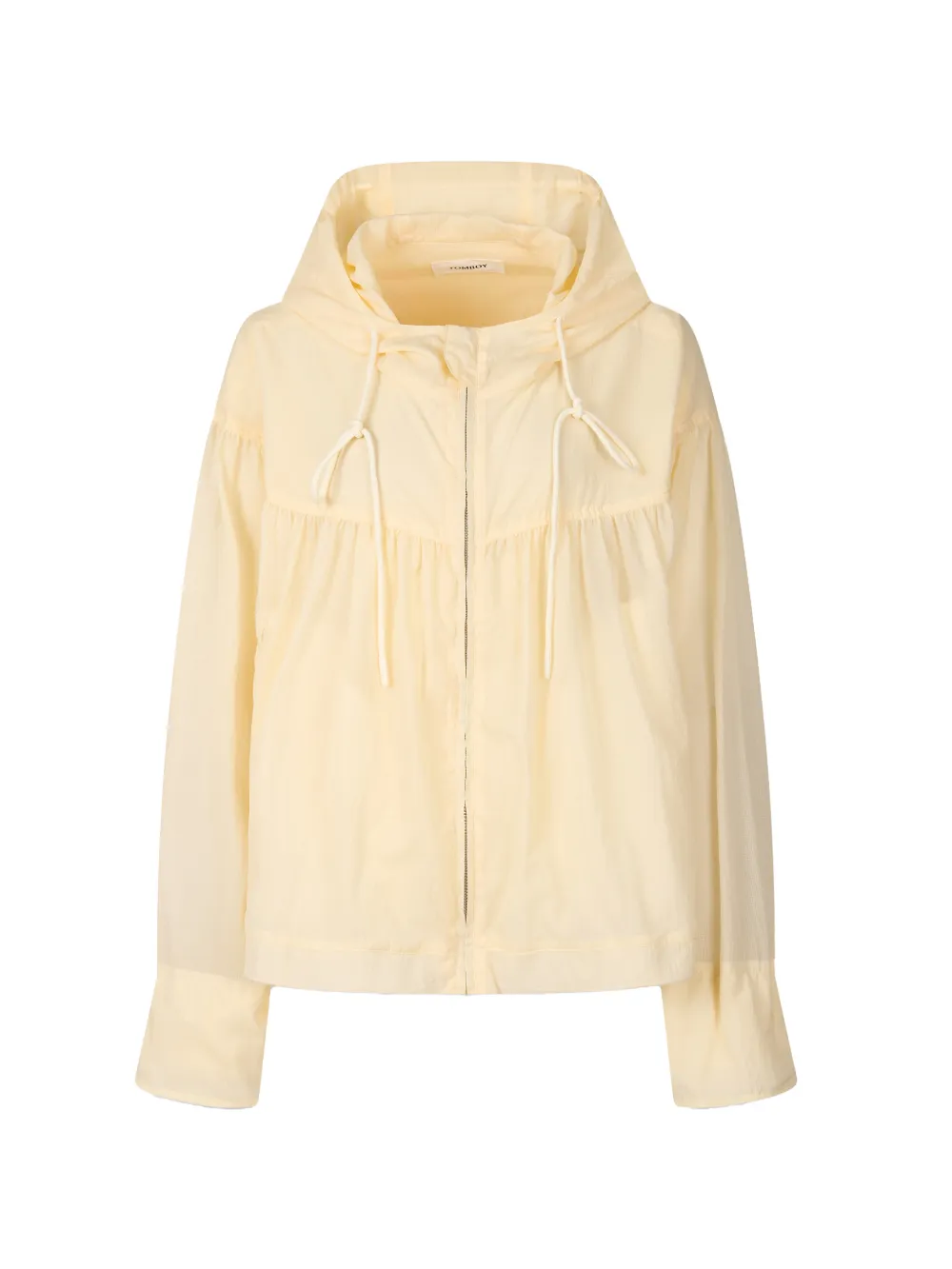 TOMBOY shirred hooded jacket - Gelb