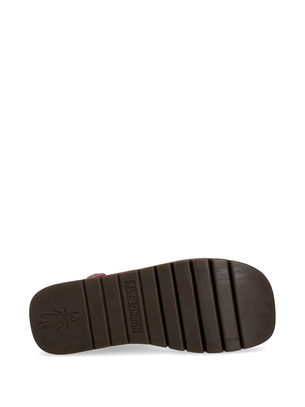 Fly London logo-debossed panelled sandals Rood