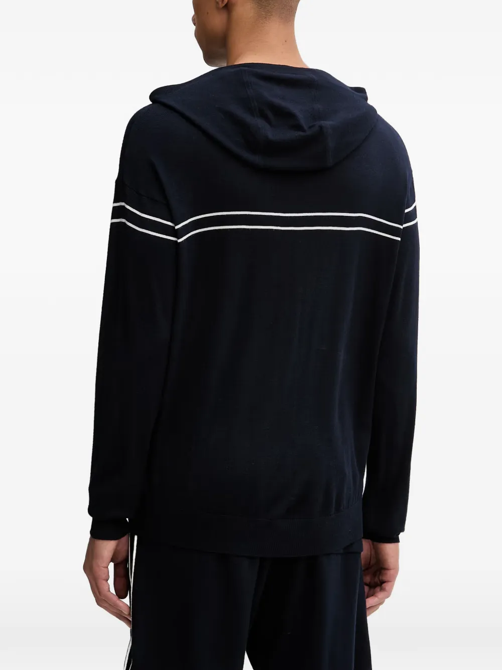  From Future Sudadera A Rayas Con Capucha - Azul 
