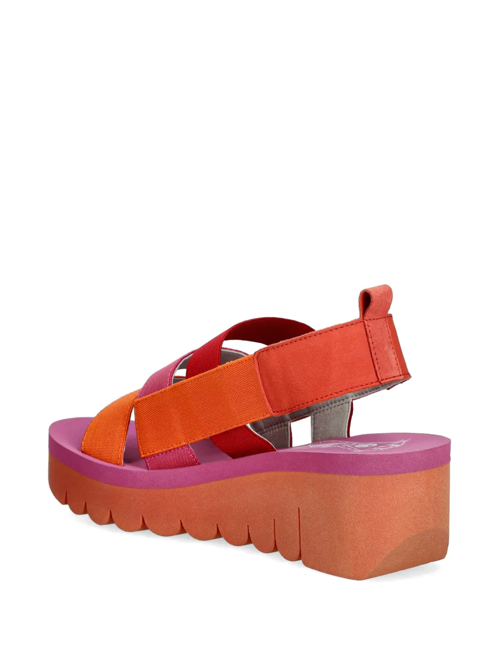 Fly London multi-strap platform sandals Oranje