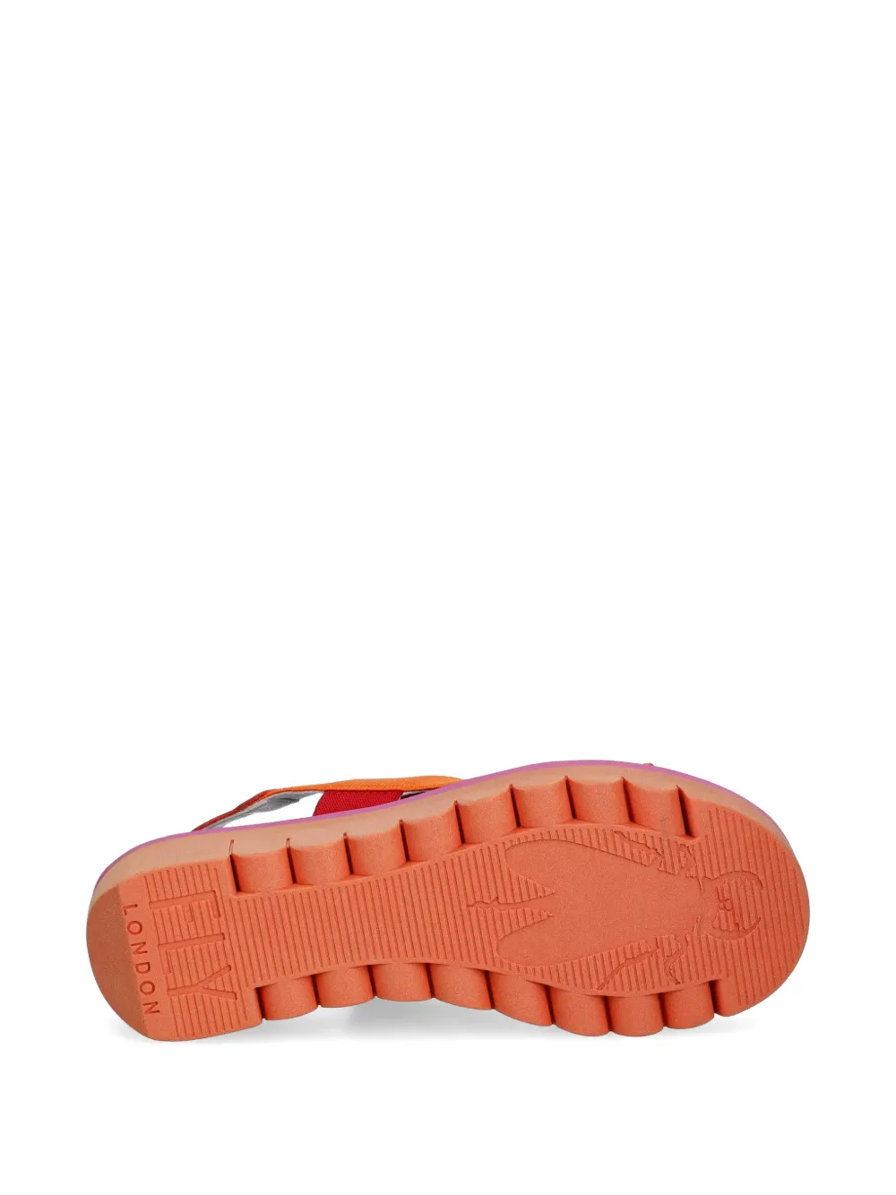 Fly London multi-strap platform sandals Oranje