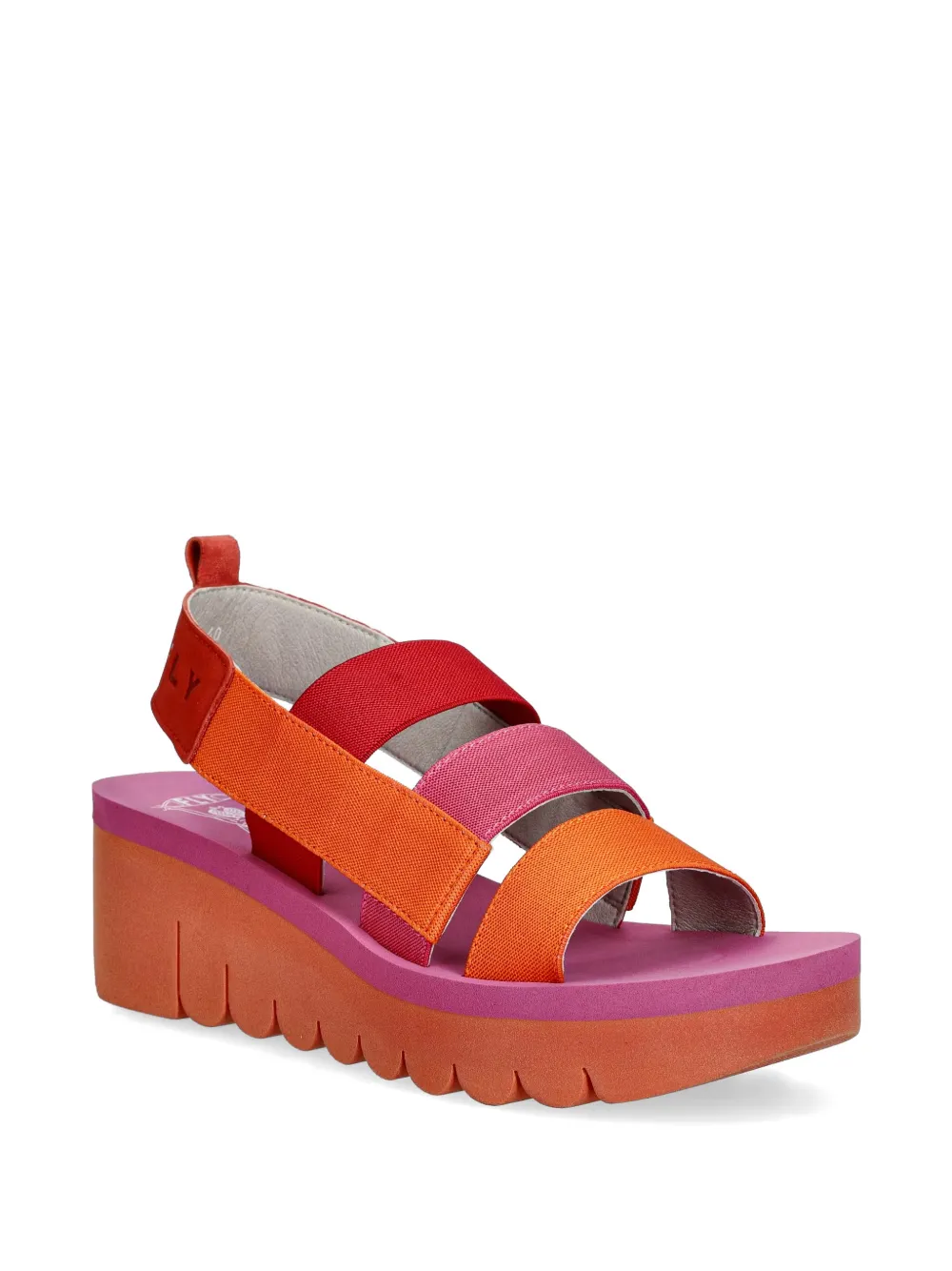 Fly London multi-strap platform sandals Oranje