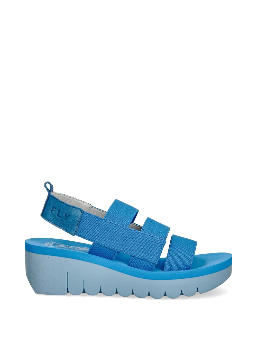 Fly London Wedge Sandals In Black
