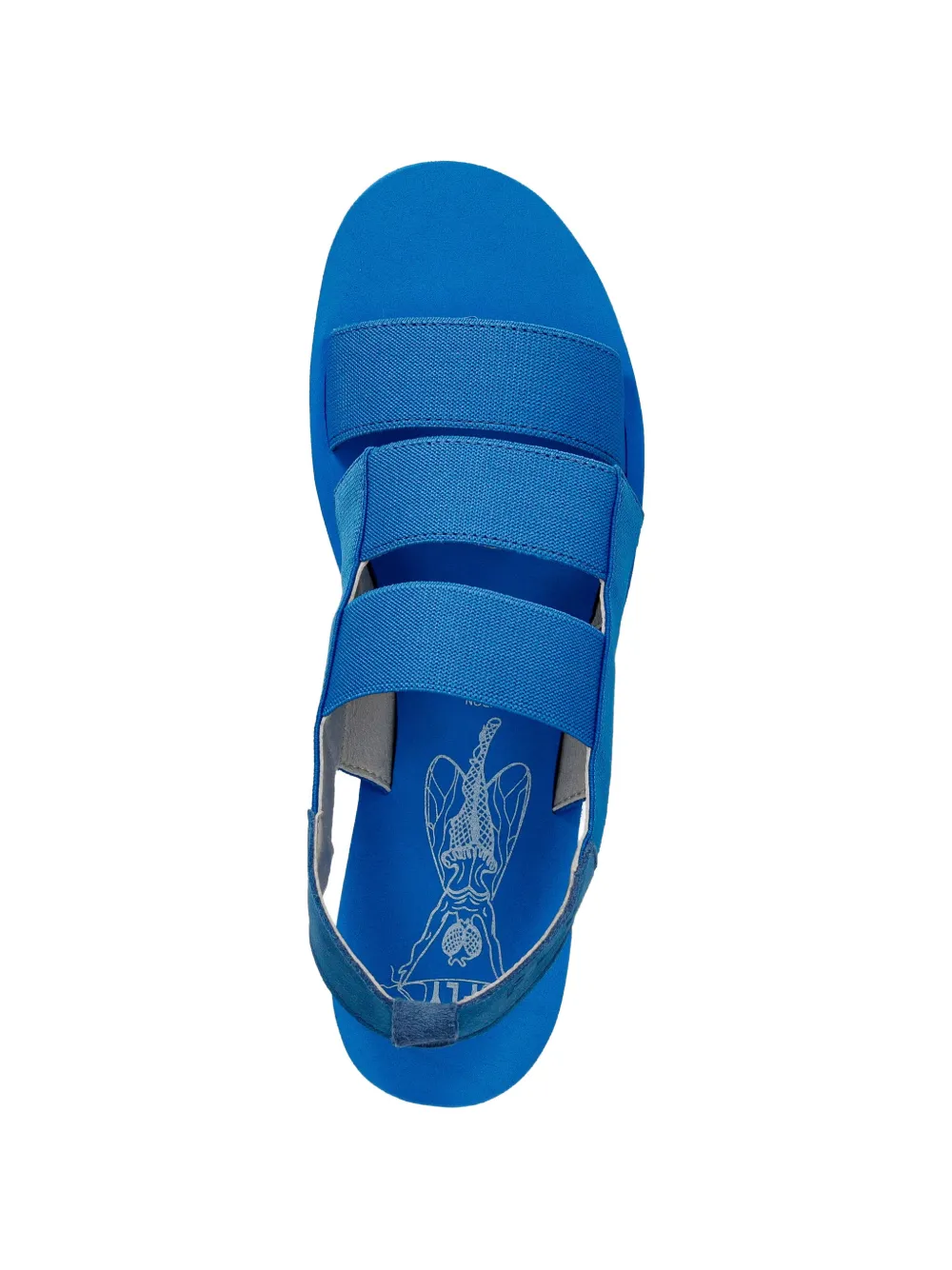 Fly London wedge sandals Blauw