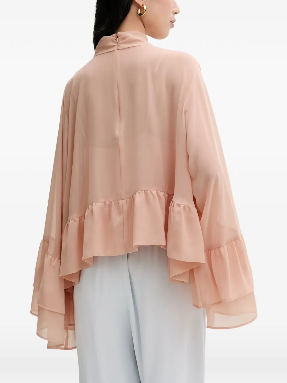 Gestuz GZchiffany blouse met hoge hals Roze