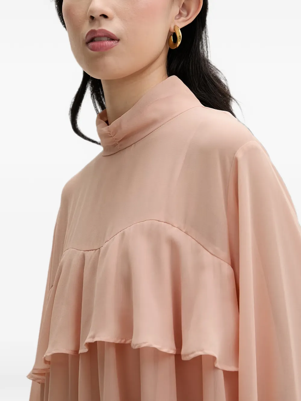 Gestuz GZchiffany blouse met hoge hals Roze