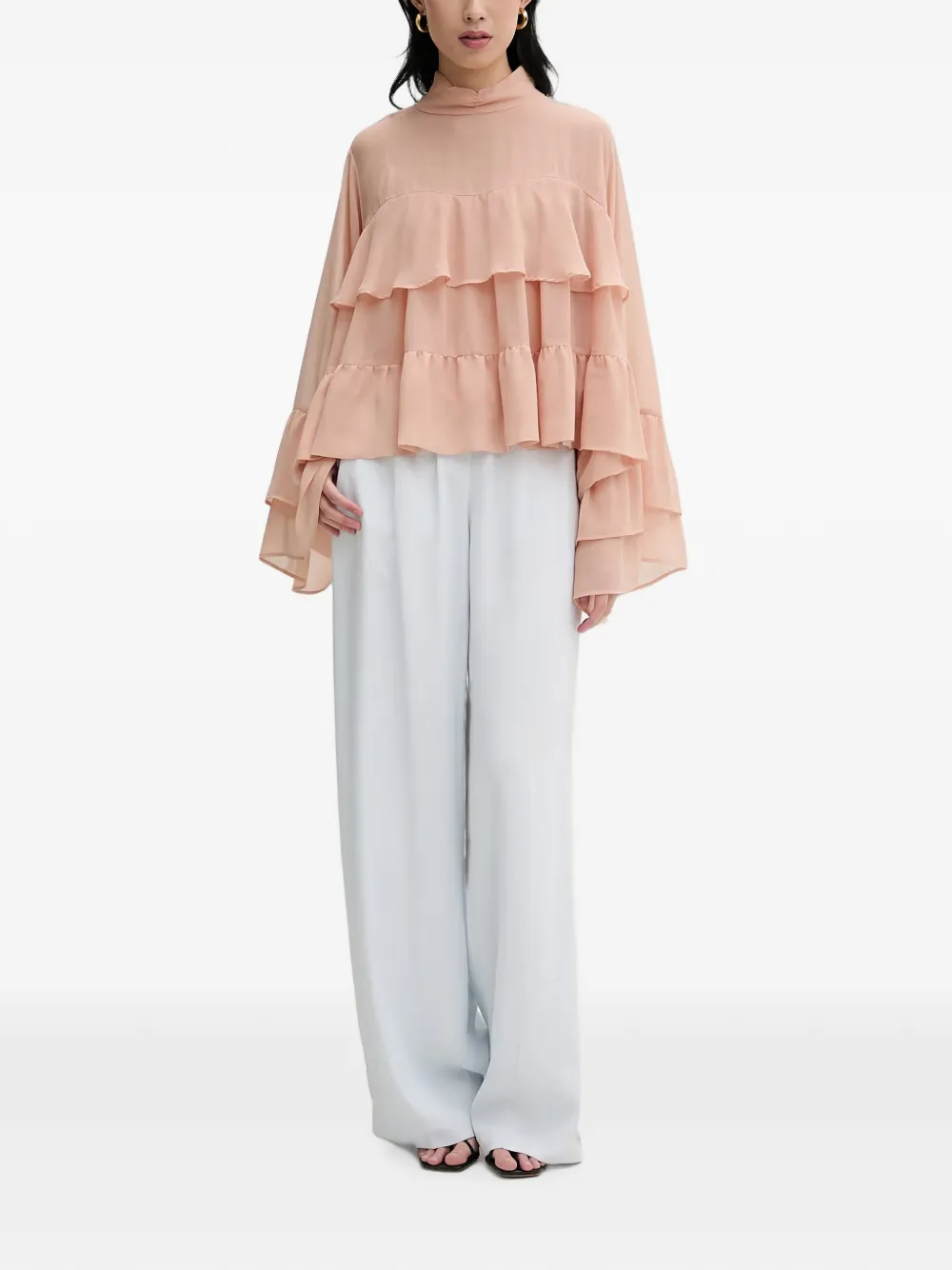Gestuz GZchiffany blouse met hoge hals Roze