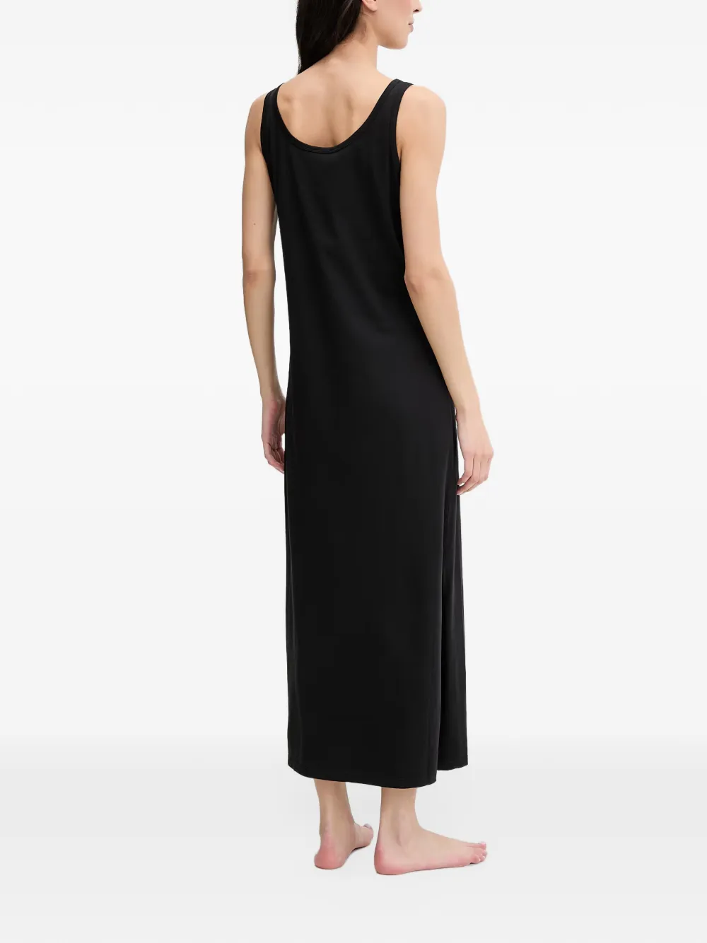 Emporio Armani Jersey biologische nachtjapon Zwart