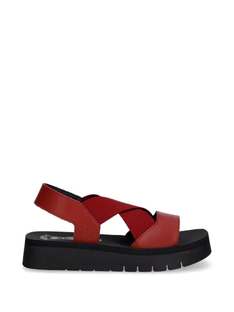 Fly London crossover-strap flatform sandals
