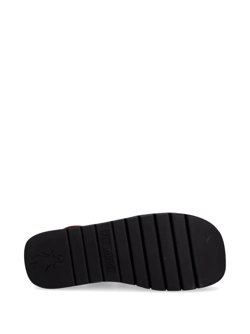 Fly London crossover-strap flatform sandals Rood