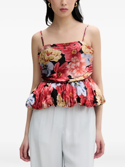 Gestuz GZsigrida floral-print peplum top