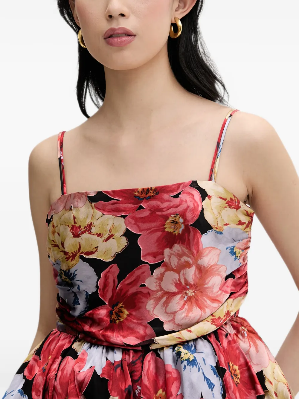 Gestuz GZsigrida peplum top met bloemenprint Rood